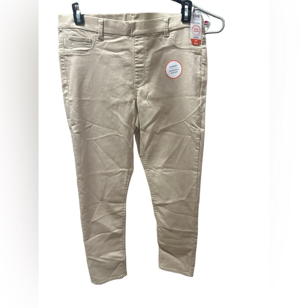 Girls khaki jeggings size xl Plus 14/16 new with tags